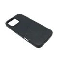Black Pebbled Cowhide Card Slot MagSafe Case for iPhone 16 Pro Max - 图片 5