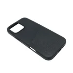 Black Pebbled Cowhide Card Slot MagSafe Case for iPhone 16 Pro Max - 图片 5