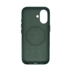 Nappa Cow Leather Case for iPhone 16 in Dark Green - 图片 2