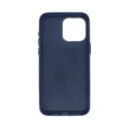 Deep Blue Embossed Leather Case for iPhone 16 with Lens Stand - 图片 2