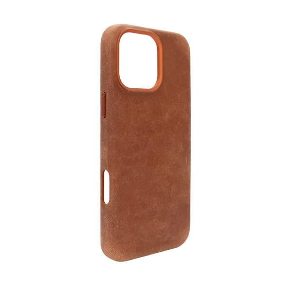 Crazy Horse Leather MagSafe Case for iPhone 16 Pro Max