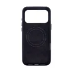 Black Silicone Leather Flush Stand Case for iPhone 17 Pro Max - 图片 2