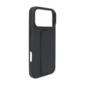 Black Silicone Leather Flush Stand Case for iPhone 17 Pro Max - 图片 4