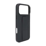 Black Silicone Leather Flush Stand Case for iPhone 17 Pro Max - 图片 4