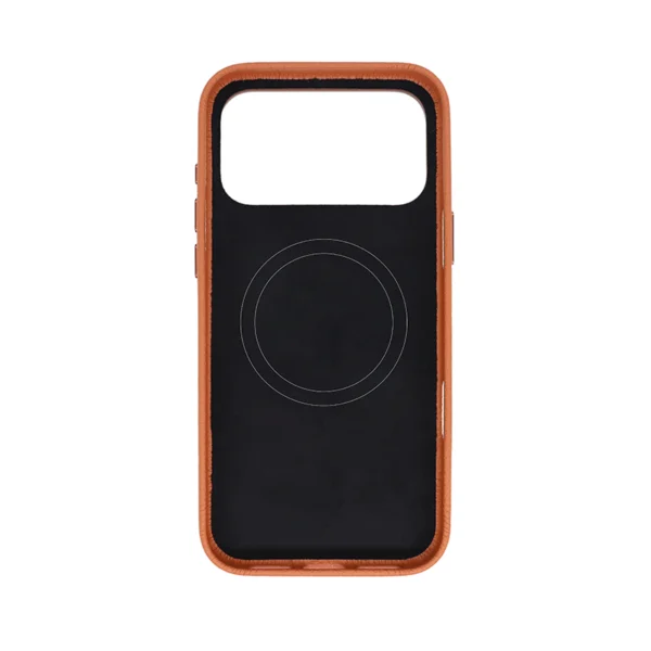 Pebble Grain PU Leather MagSafe Case for iPhone 17 Pro Max