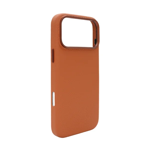 Pebble Grain PU Leather MagSafe Case for iPhone 17 Pro Max