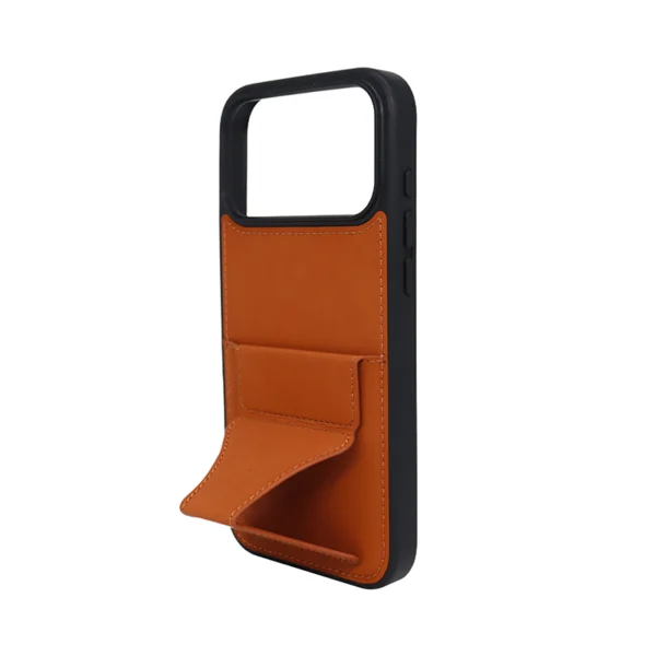 Cowhide Origami Stand Case for iPhone 17 Pro Max