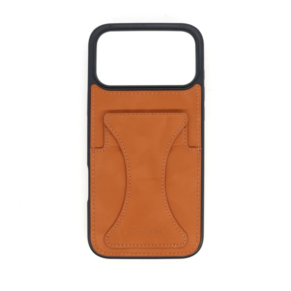 Vintage Cowhide Leather case for iPhone 17 Pro Max featuring Functional Stitching and Edge-folding craftsmanship.