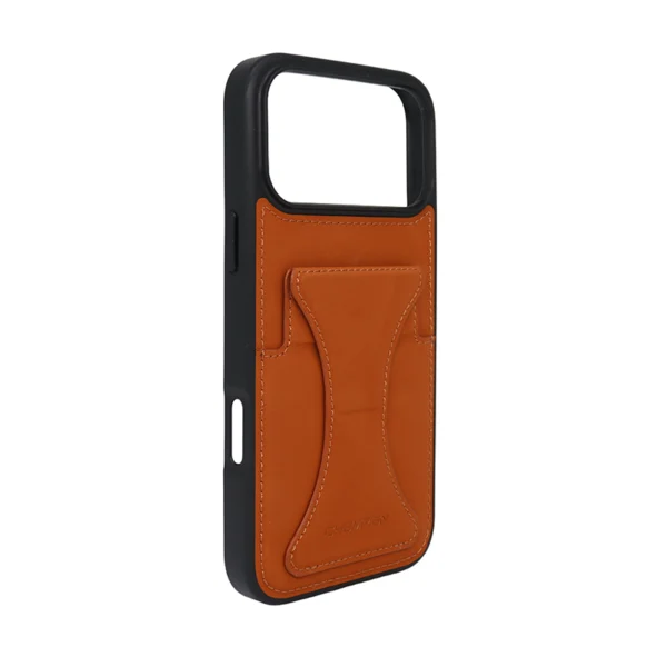 Cowhide Origami Stand Case for iPhone 17 Pro Max