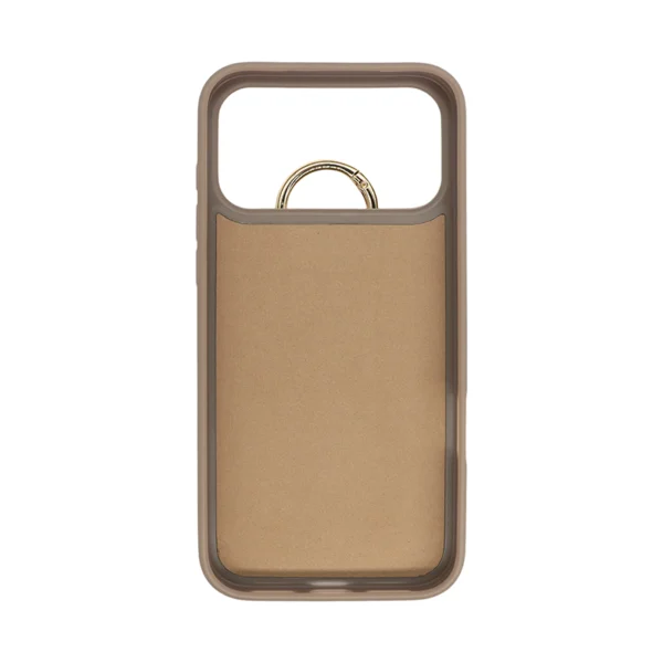 Saffiano Leather Wallet Case for iPhone 17 Pro Max with Hand Grip