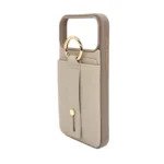 Saffiano Leather Wallet Case for iPhone 17 Pro Max with Hand Grip - 图片 3