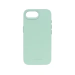 iPhone 16 E Silicone Vegan Leather Case in luxury Nappa Texture with PVD Gold Buttons.