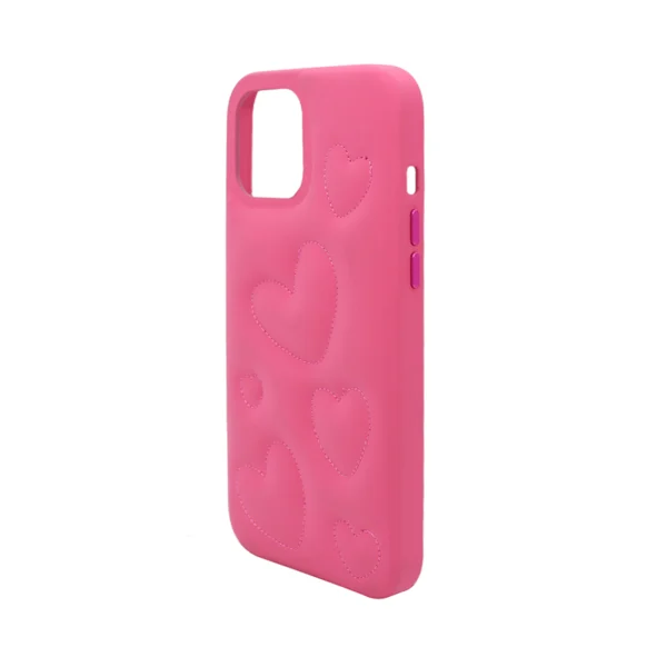 3D Quilted Puffer Case for iPhone 16 Pro Max with Self-Healing PU Leather