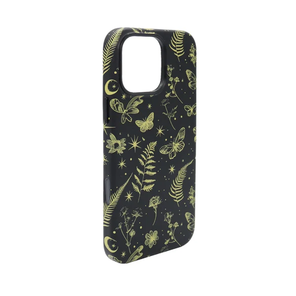 Black & Gold Butterfly Print MagSafe Case for iPhone 16 Pro Max