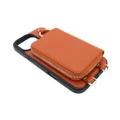 Orange Pebble-Grain Magnetic Wallet Case for iPhone 16 Pro Max - 图片 6