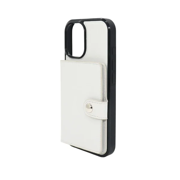 Silicone Vegan Leather Detachable Wallet Case for iPhone 16