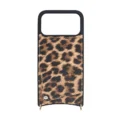 Leopard Print Crossbody Wallet Case for iPhone 17 Pro with Lanyard - 图片 2