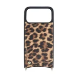 Leopard Print Crossbody Wallet Case for iPhone 17 Pro with Lanyard - 图片 2