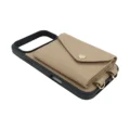 Beige Pebble Pattern Wallet Case for iPhone 17 Pro Max with Lanyard - 图片 6