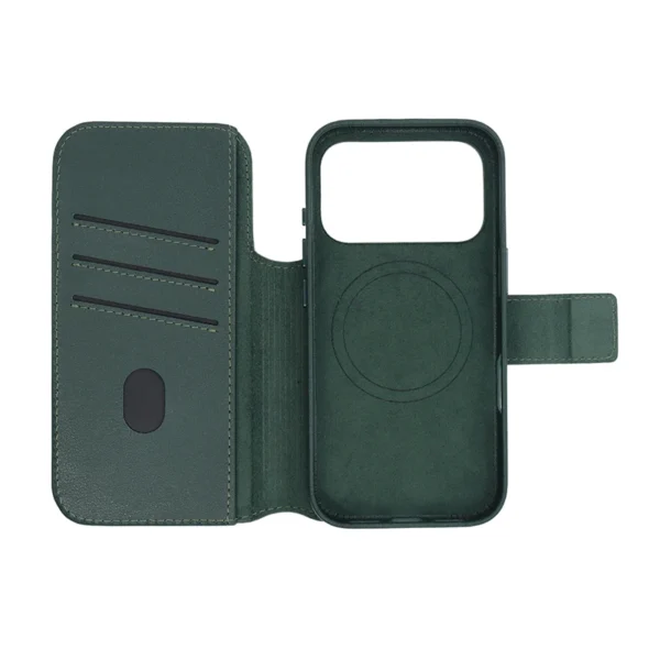 Nappa Leather 2-in-1 Wallet Case for iPhone 17 Pro