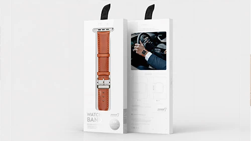 A range of premium watch strap packaging options, from white window boxes to branded retail displays, tailored for diverse sales channels and market presence.