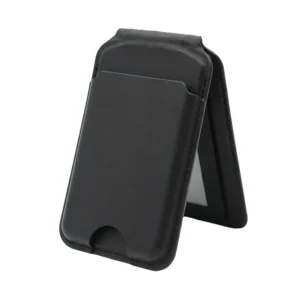 Leather Magnetic Wallet with Foldable Stand and Dual Card Slots