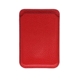 Magnetic Card Holder with Litchi Grain Texture