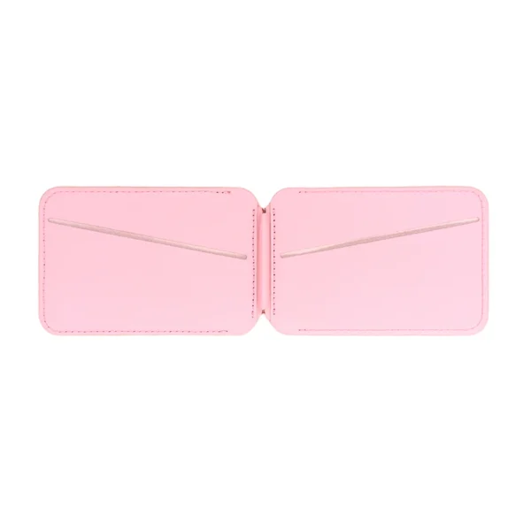 UV Printed PU Leather Magnetic Card Holder with Kickstand