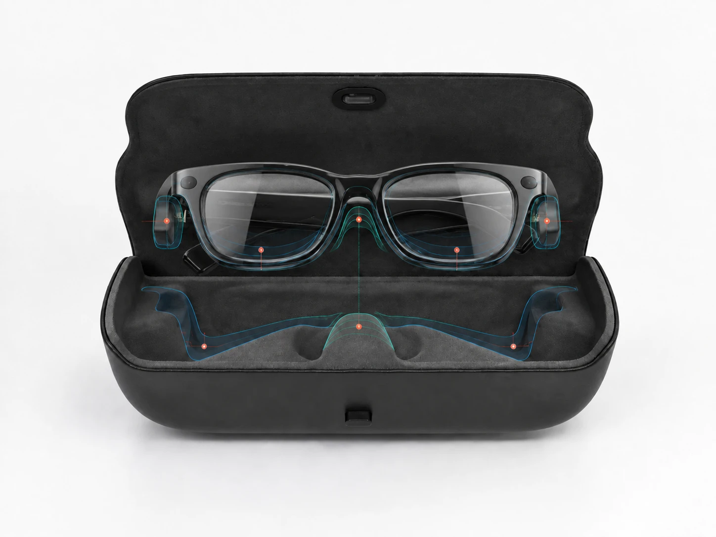 Custom Leather Smart Glasses Cases Manufacturer